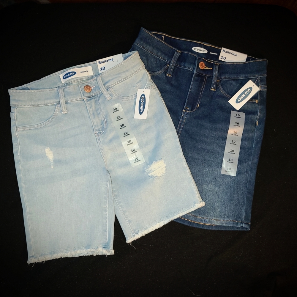 Old Navy Girls Shorts Size 10 TWO Pairs